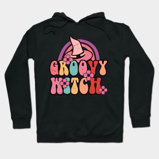 Groovy witch - retro vintage groovy design Hoodie